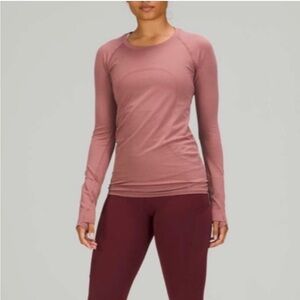 lululemon athletica swiftly long sleeve top spiced chai